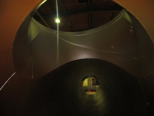 Duct segment of a Fumes Gas Duct, lined with Baked Phenolic Si 17 N, resistant to water vapor diffusion
