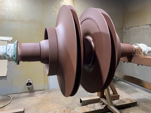 The Impeller after the re-coating with Si 57 EG has been competed
