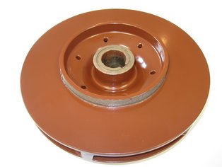 Back Plate of a Centrifugal Pump Wheel coated with Si 57 E
