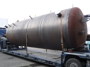 High temperature Condensade Tank lined with Si 57 EG after completion of the job