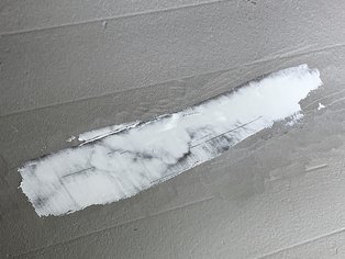 Ground pitted area restored using TC Lining and Ceramoclad 221 before final coating application