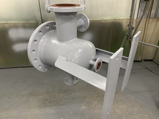 Dettaglio di un piccolo tamburo separatore rivestito con Si 57 EG
