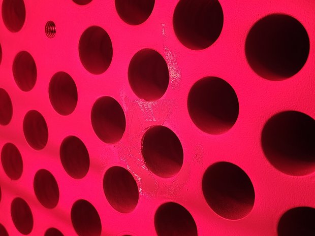 Ceramoclad 221, force-cured by infrared heating and ground flush before applying the SÄKAPHEN Si 570 AR baked epoxy-phenolic lining